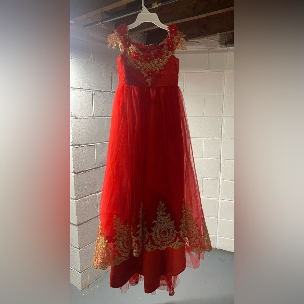 Beautiful red and gold dress